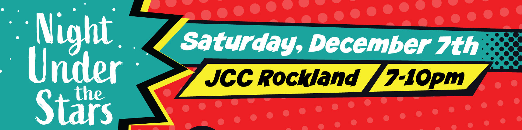 NIGHT UNDER THE STARS | SATURDAY DECEMBER 7TH | JCC ROCKLAND | 7–10PM